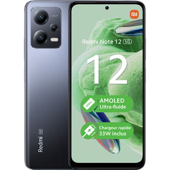 Xiaomi Redmi Note 12 - 5G Double nano SIM - 128Go ( Gris )